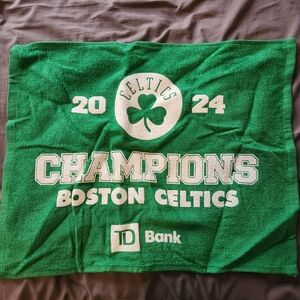 Green celtics towel
